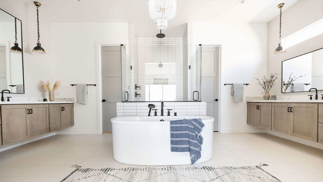 transitional design bathroom scottsdale